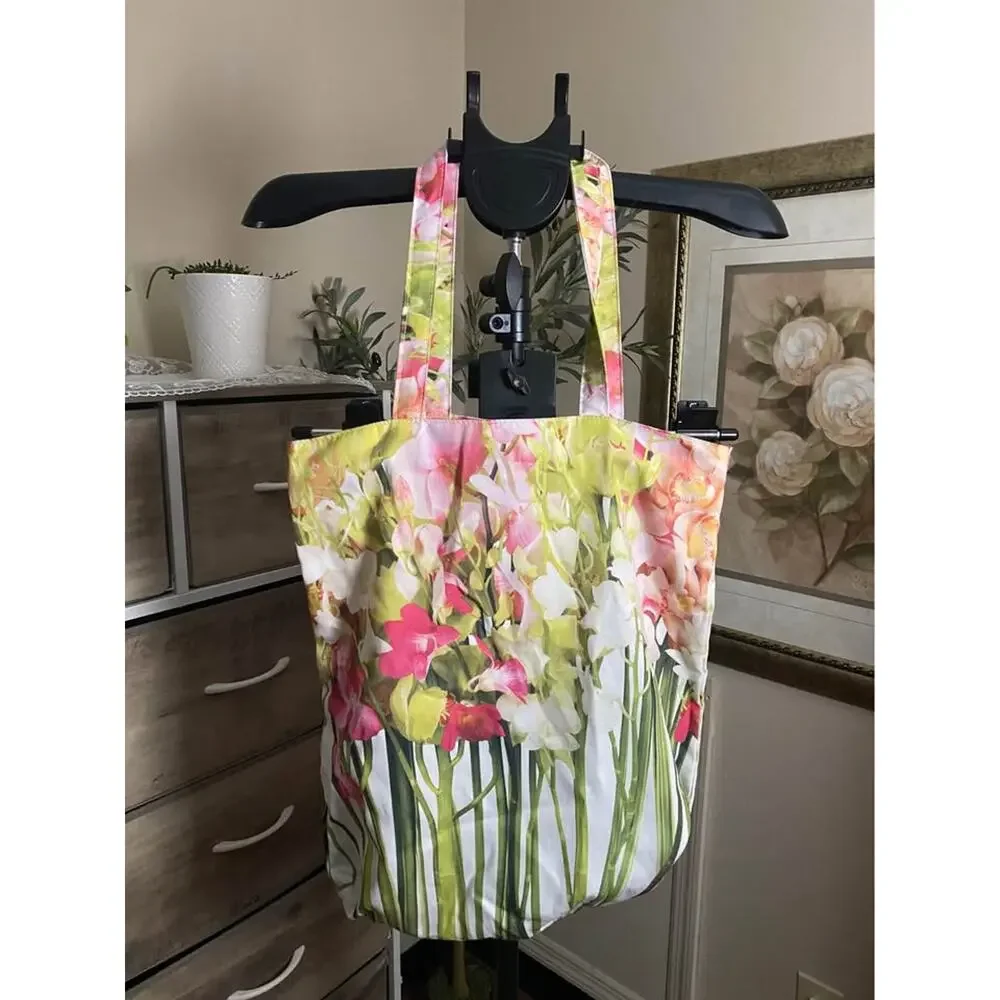 Bath & Body Works Floral Reusable Tote Bag